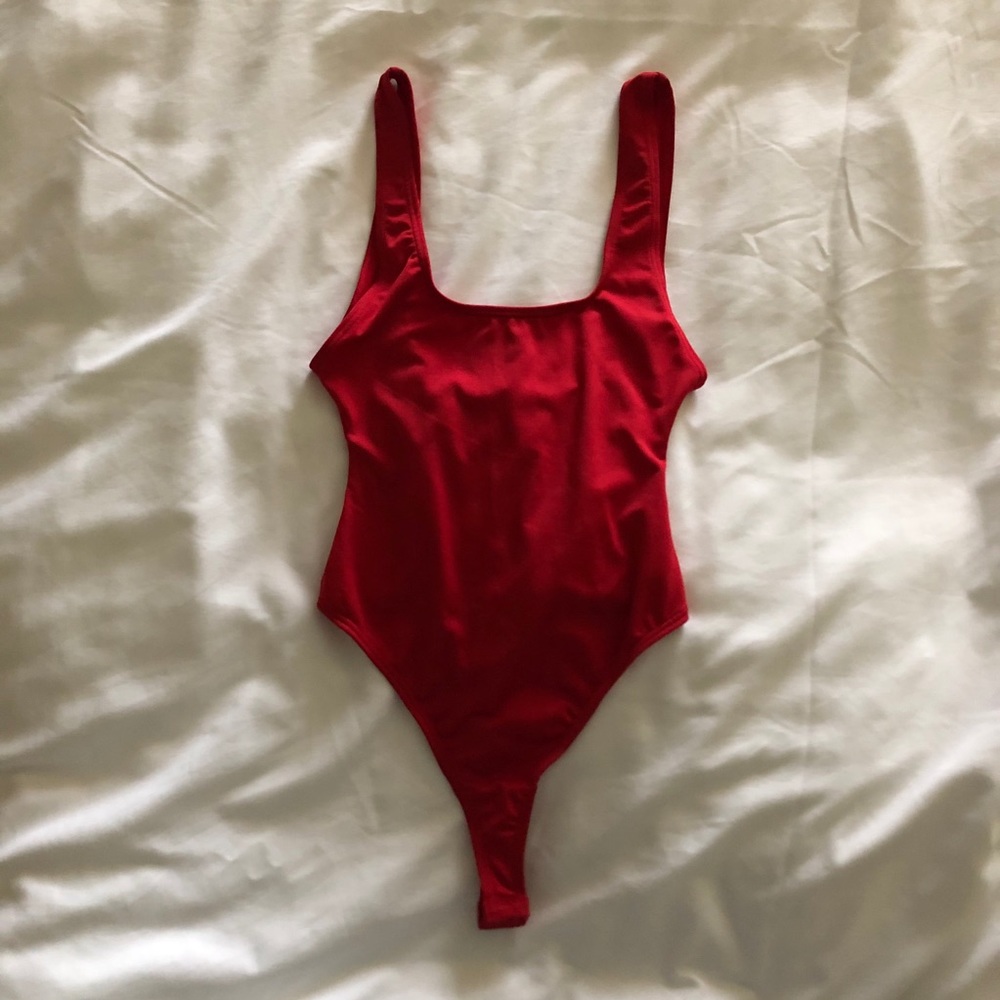 Red High-Cut Bodysuit/Bikini